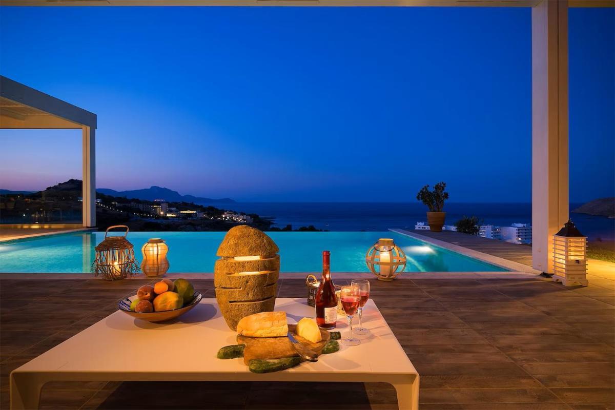 Villa Luxury Oceania With Private Infinity Pool Líndos