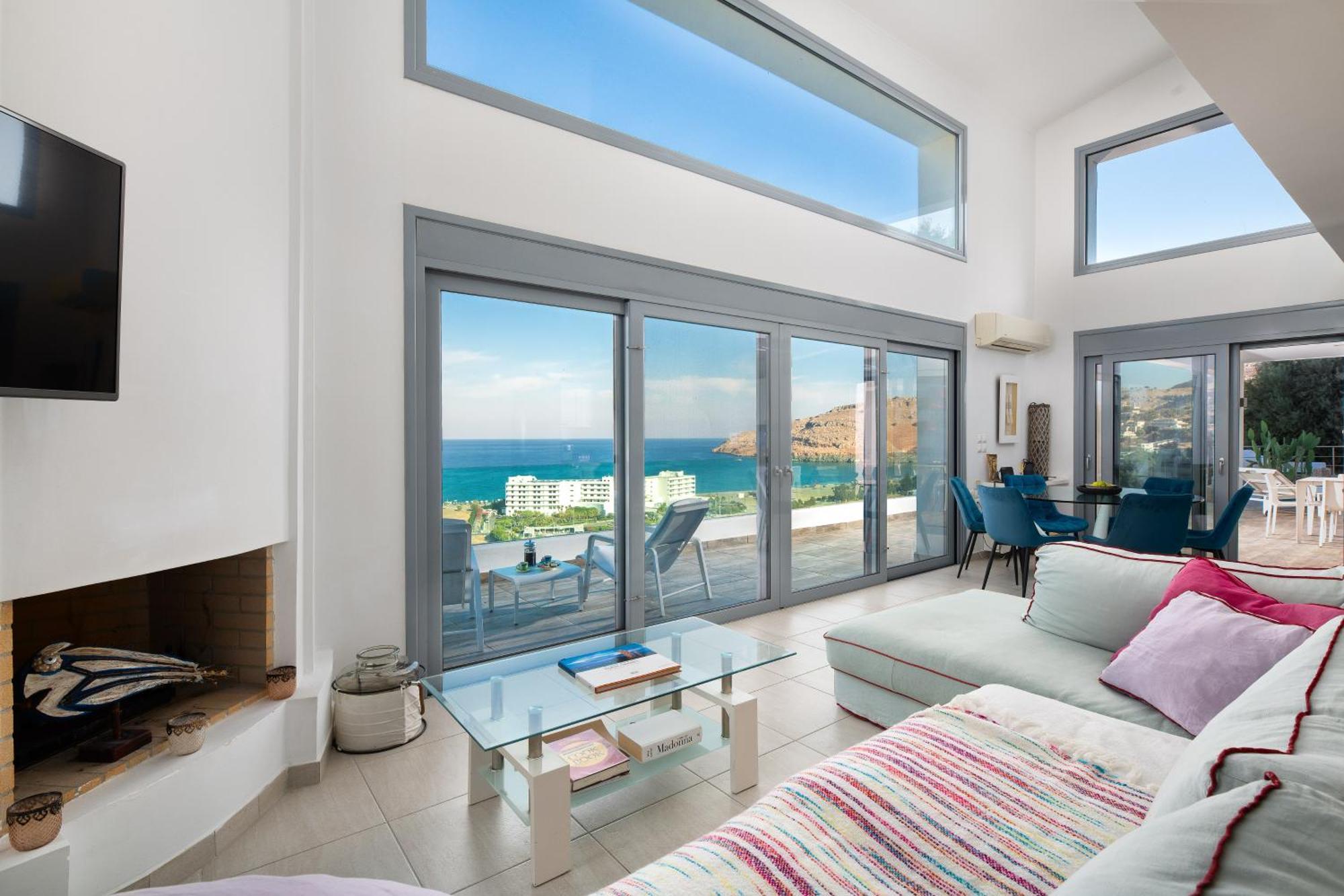 Luxury Oceania With Private Infinity Pool Villa Líndos